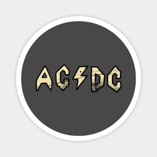 Butt-Head AC/DC Distressed - Cream Magnet